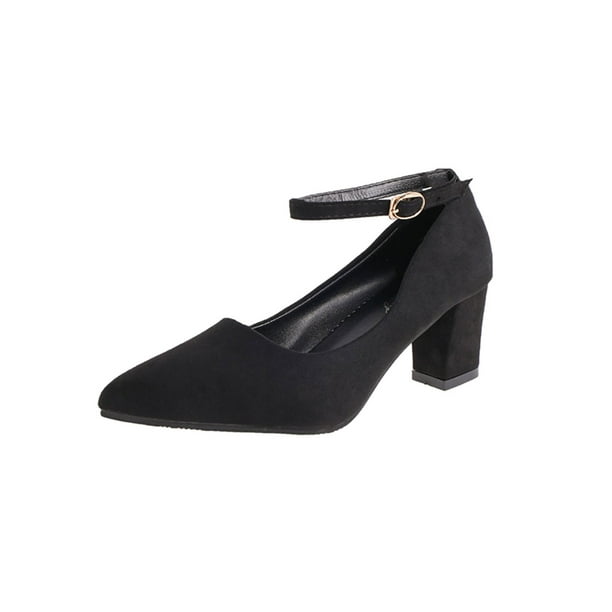 Details about New Women's Pointy Toe Block Heels Solid Office Work Ankle Strap Shoes Sandals B Details about New Women's Pointy Toe Block Heels Solid Office Work Ankle Strap Shoes Sandals B